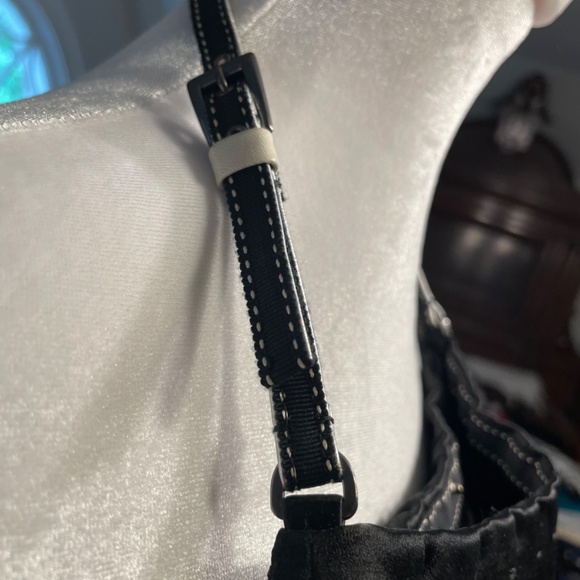 Prada Silk & Leather Bag 12"X5" - Picture 3 of 8